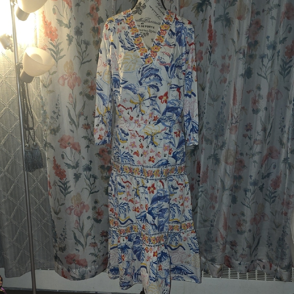 Rachel Zoe Floral Blouse And Skirt Set